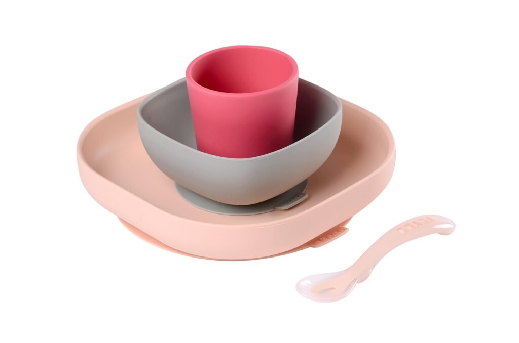 Silicone Meal Set of 4 - Pink