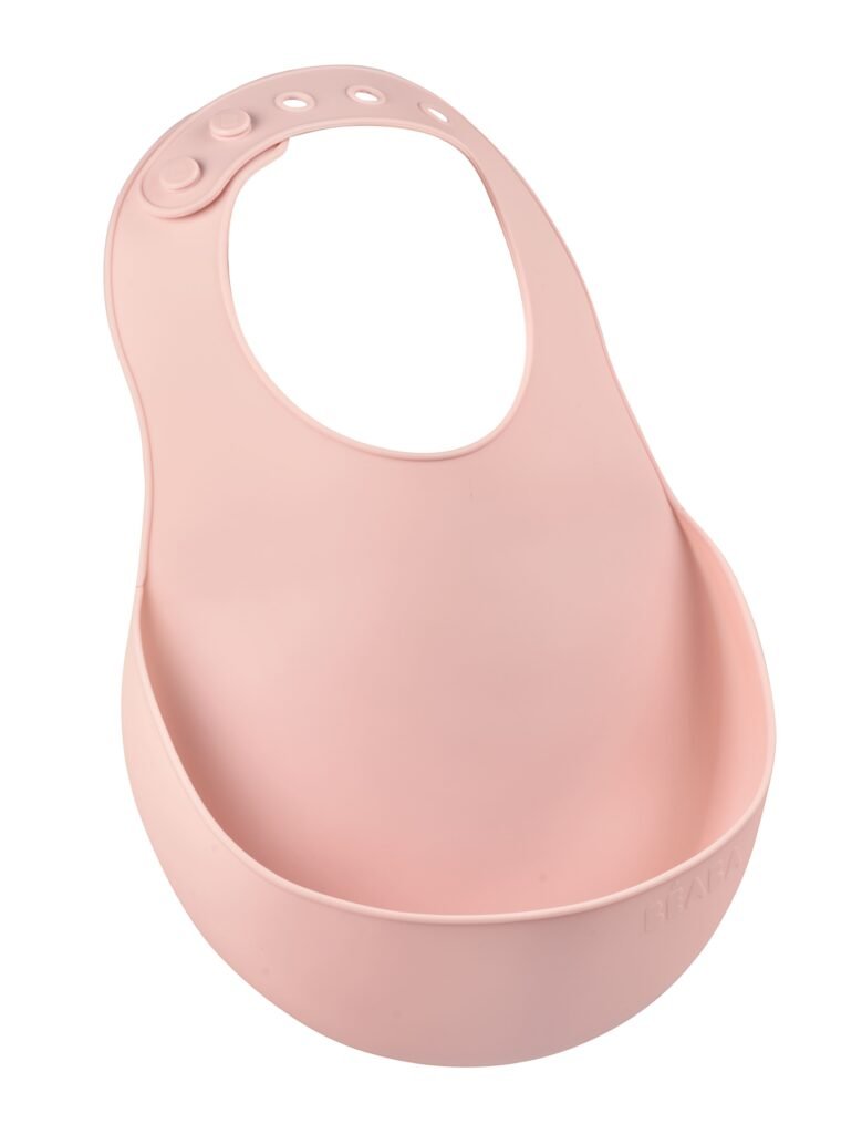 Silicone Bib - Old Pink