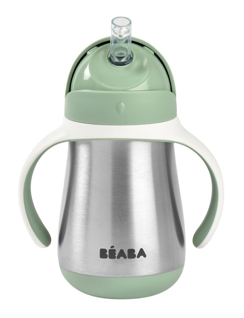 Stainless Steel Straw Cup - Sage Green