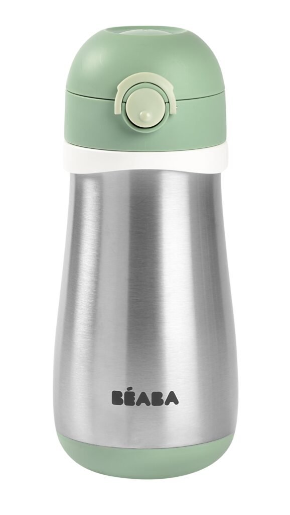 Stainless Steel Bottle 350 ml + Handle - Sage