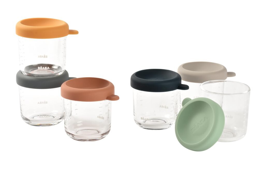 Set Of 6 Glass Portion Jar 250ml - Sunrise Colormix