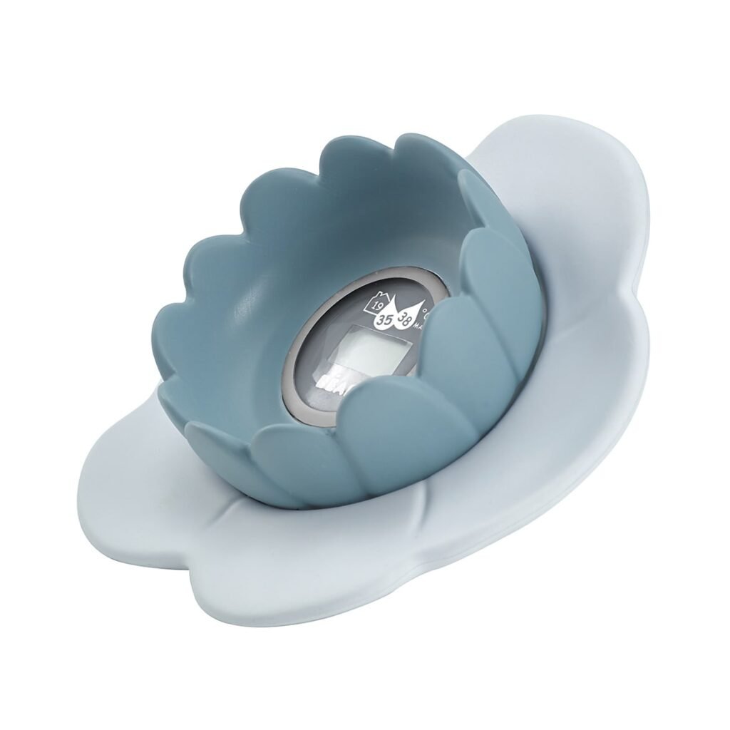 Lotus Multi-Functional Bath Thermometer - Green Blue