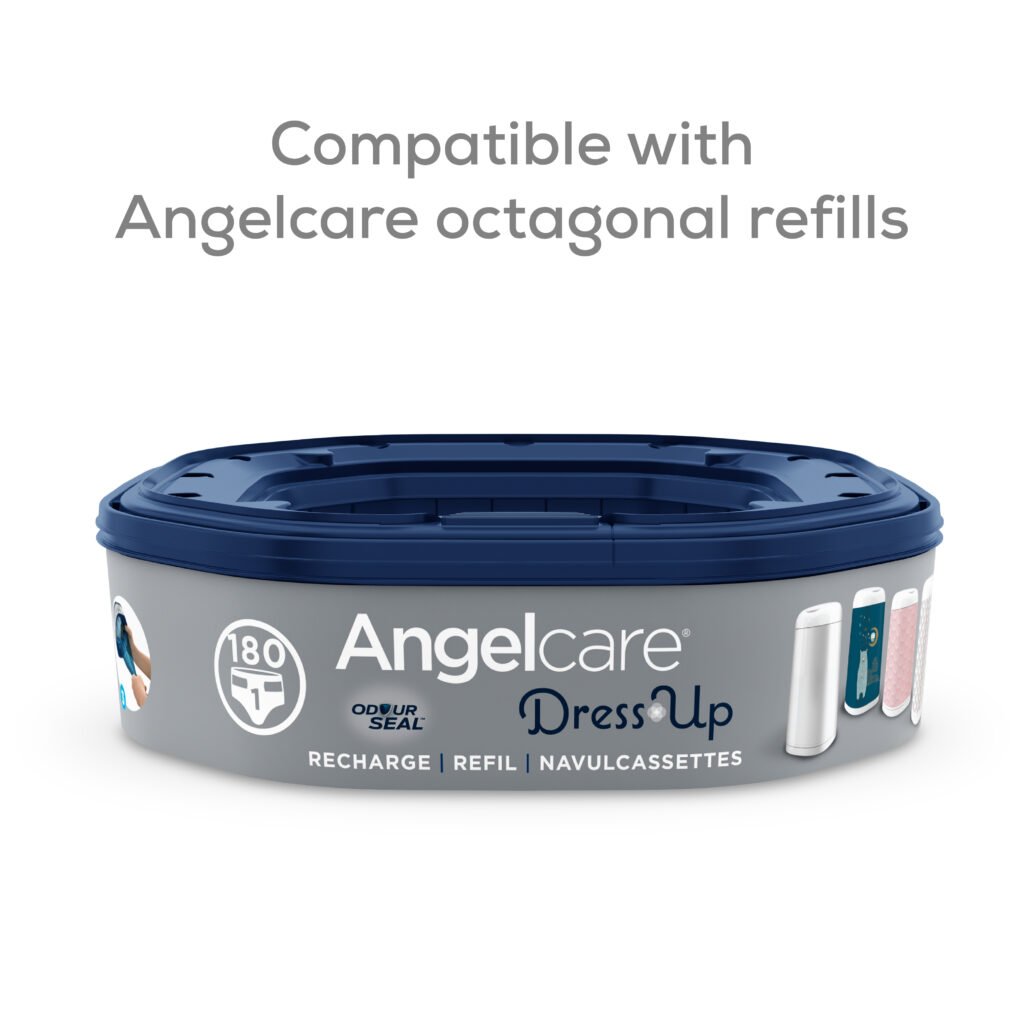 Angelcare Dress Up Bin Octagonal + 10 refills bundle