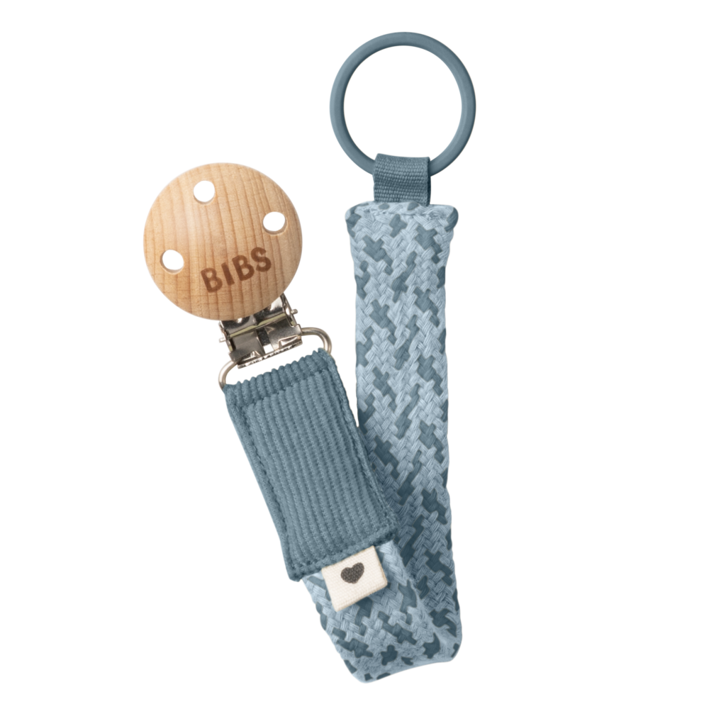 Pacifier Clip Petrol/Baby Blue