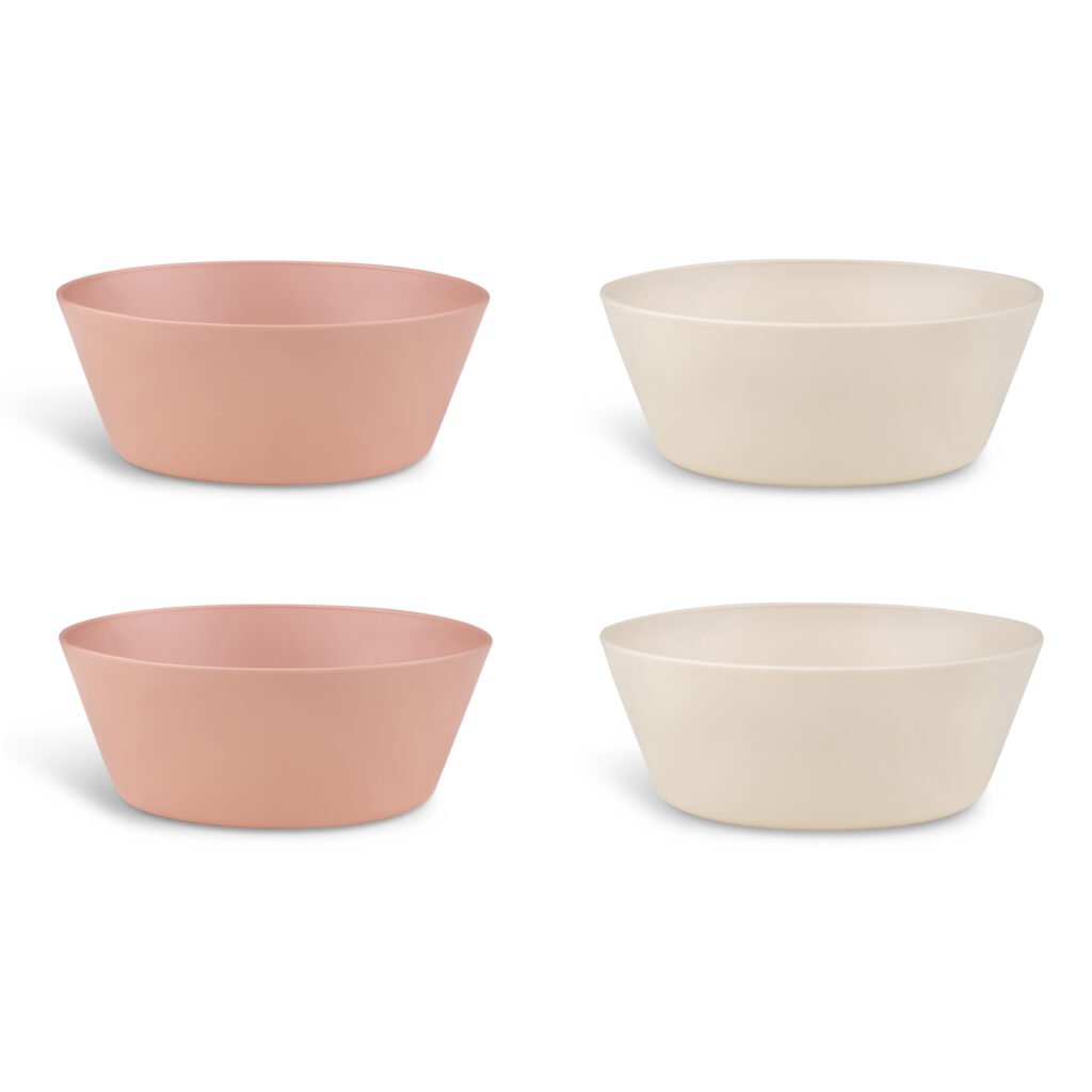 2022 PLA Bowl Set of 4 Pink/Cream