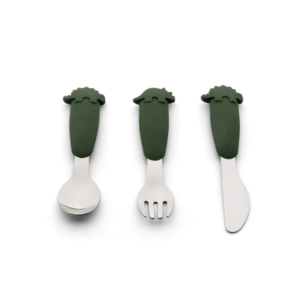2022 Cutlery Set Silicone Dino