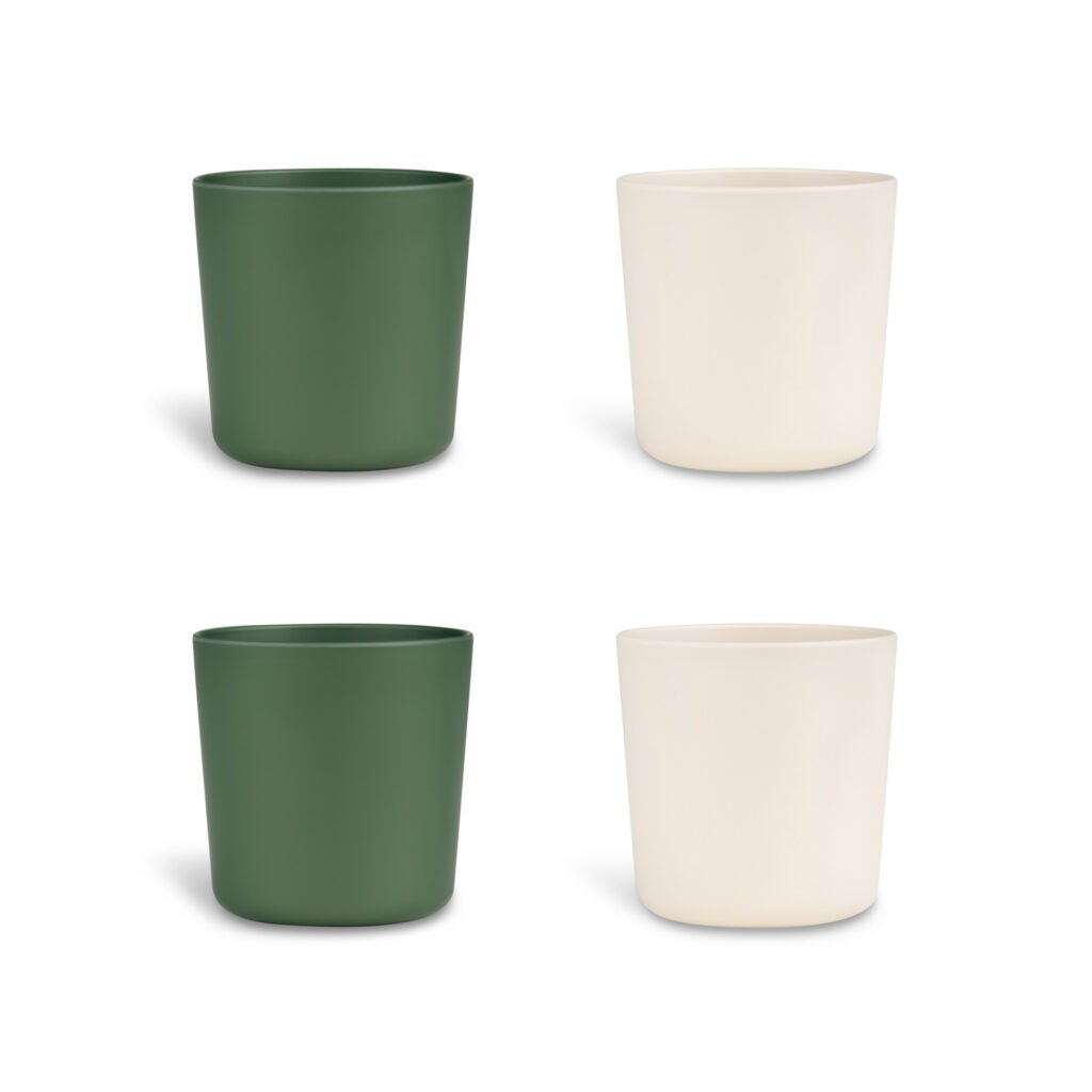 2022 PLA Cup Set of 4 Green/Cream