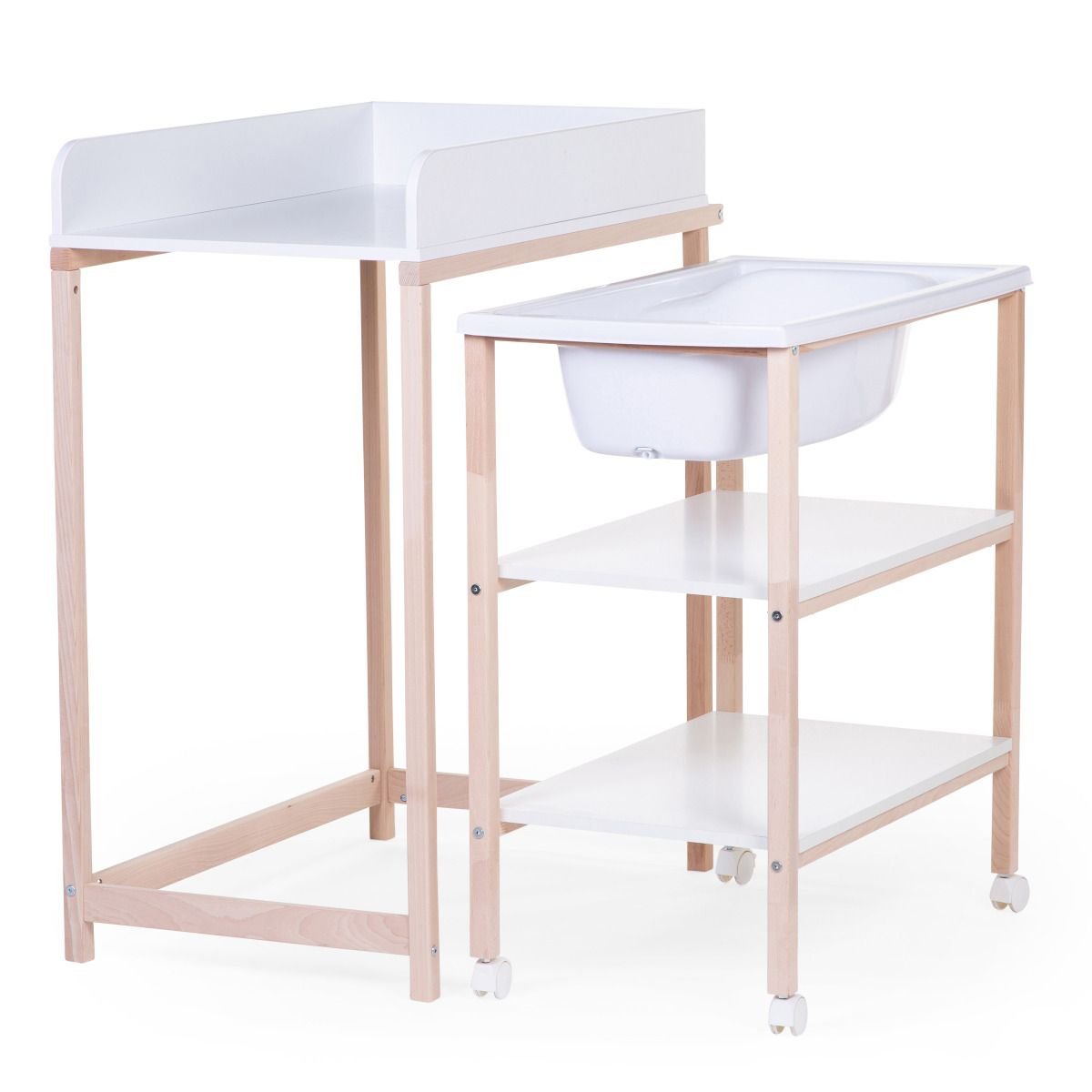 Changing Table + Bath + Wheels (Box 1/2)