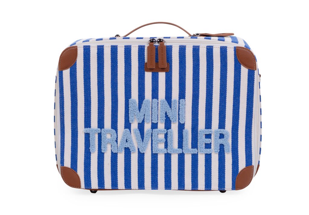 Childhome Mini Traveller Kids Suitcase Electric Blue Light