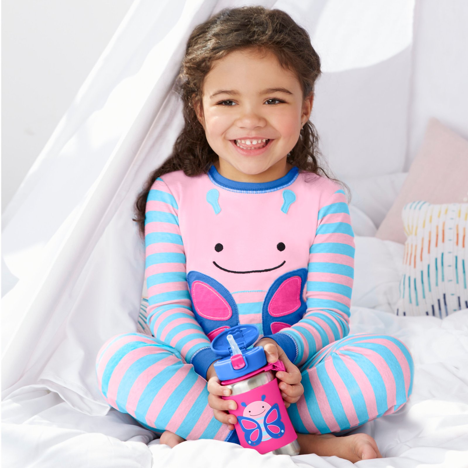 Zoo Stainless Steel Straw Bottle