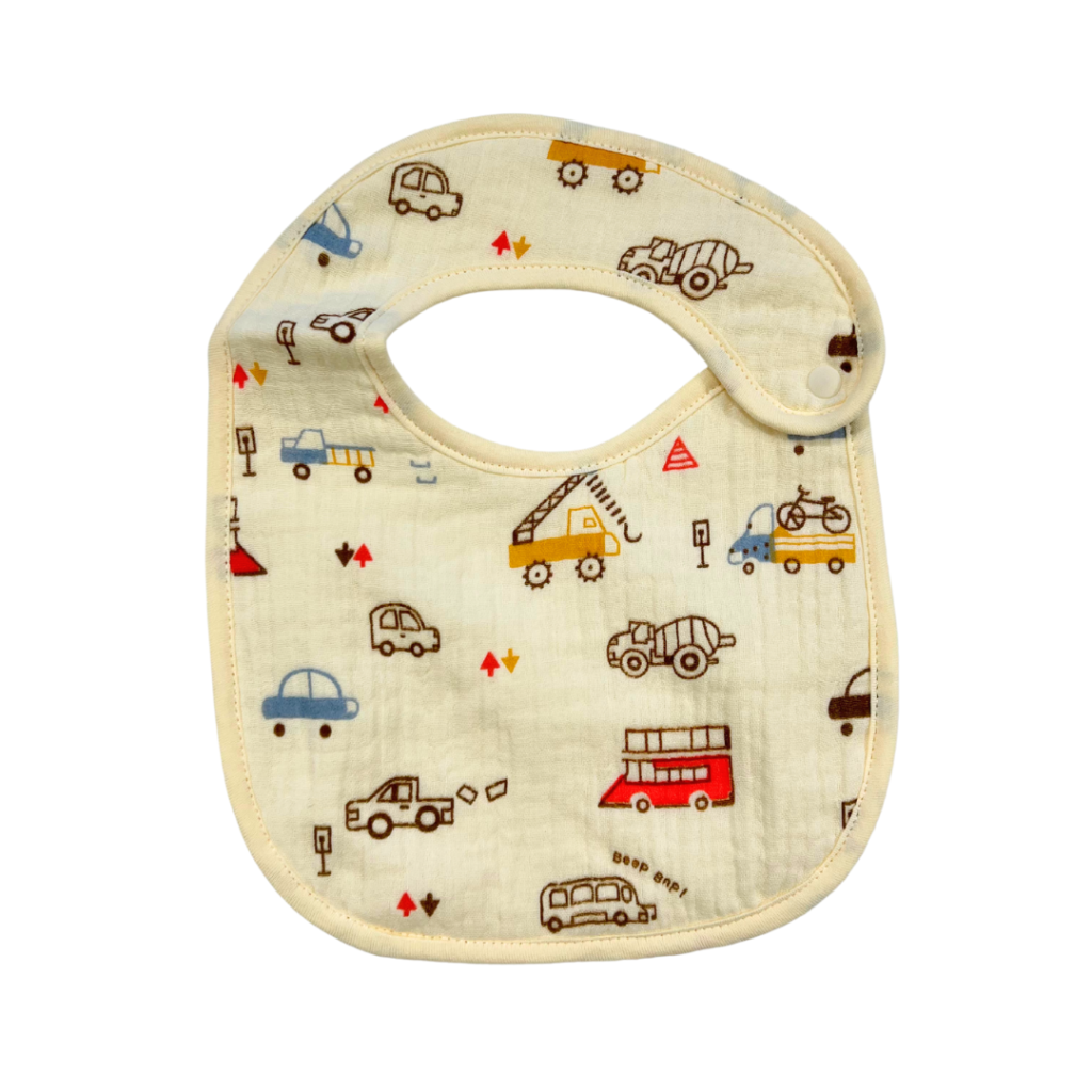 AllBaby Muslin Bib Cars