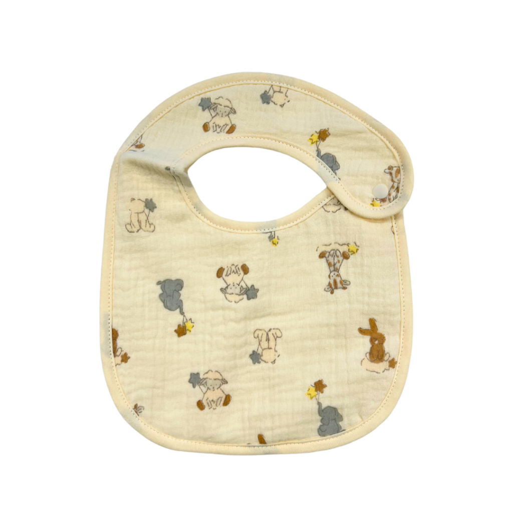 AllBaby Muslin Bib Animals