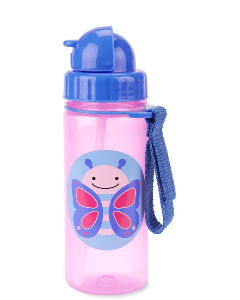 Zoo Straw Bottle Butterfly