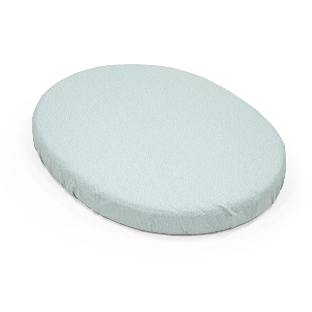 Sleepi Mini Fitted Sheet Dots Sage