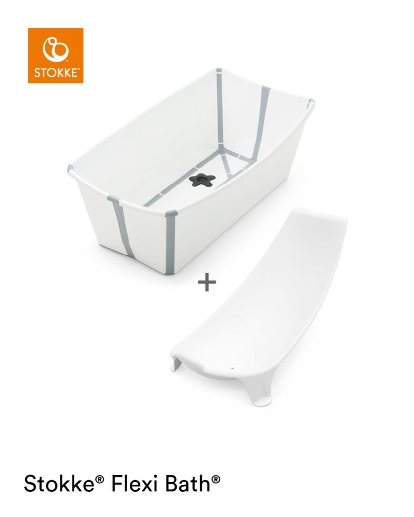 Stokke Flexi Bath + Newborn Support Bundle White