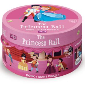 Book And Giant Puzzle Round Box The Princess Ball