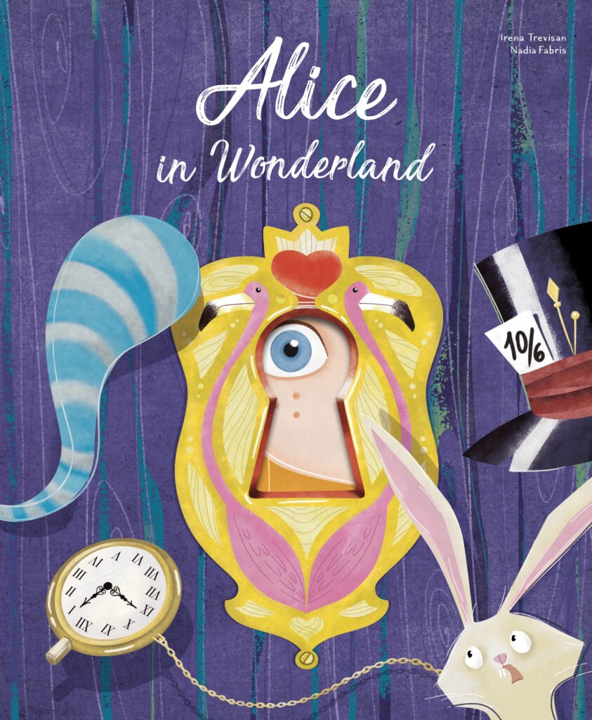 Die-Cut Reading Alice In Wonderland