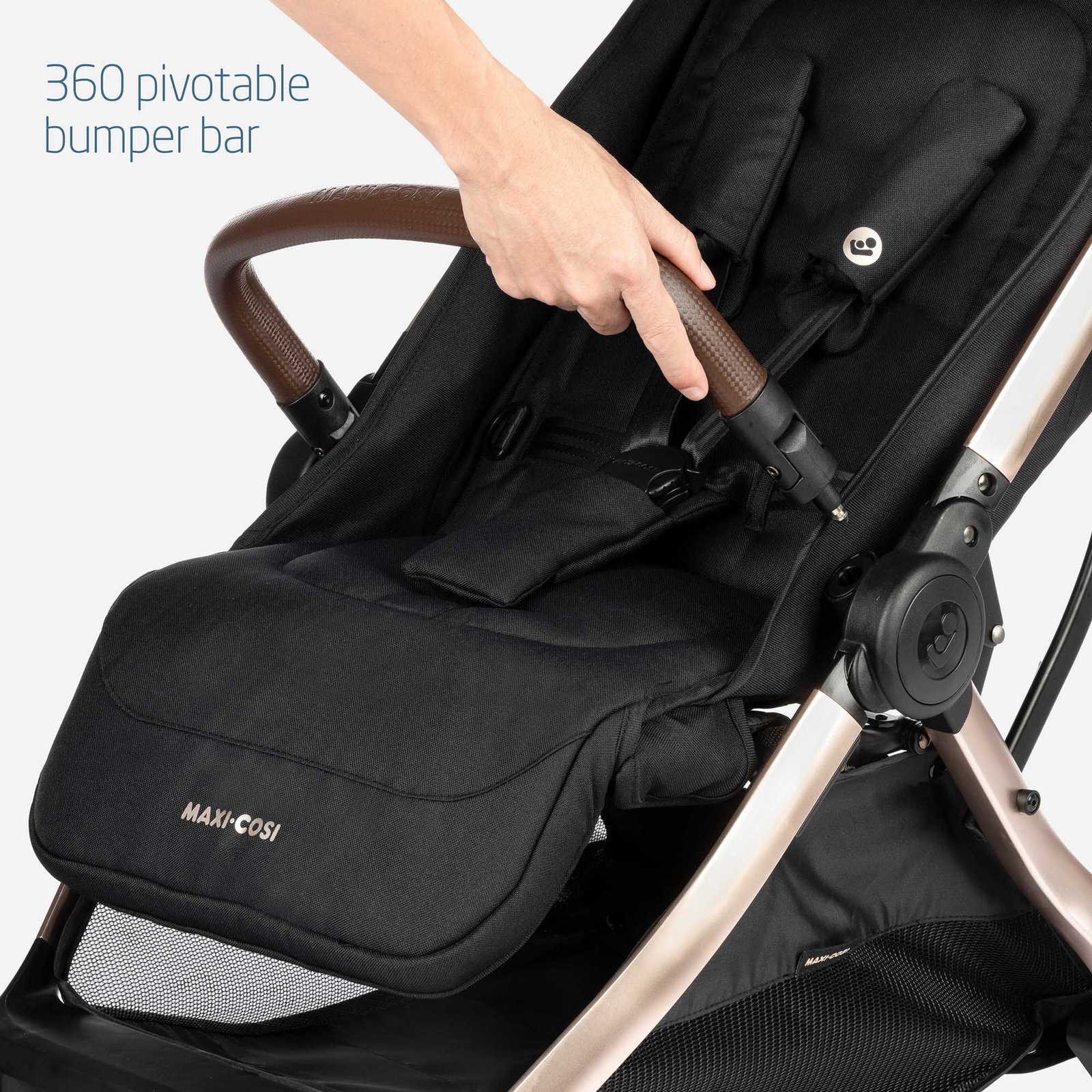 STROLLER Eva³_Essential Black Champagne_X