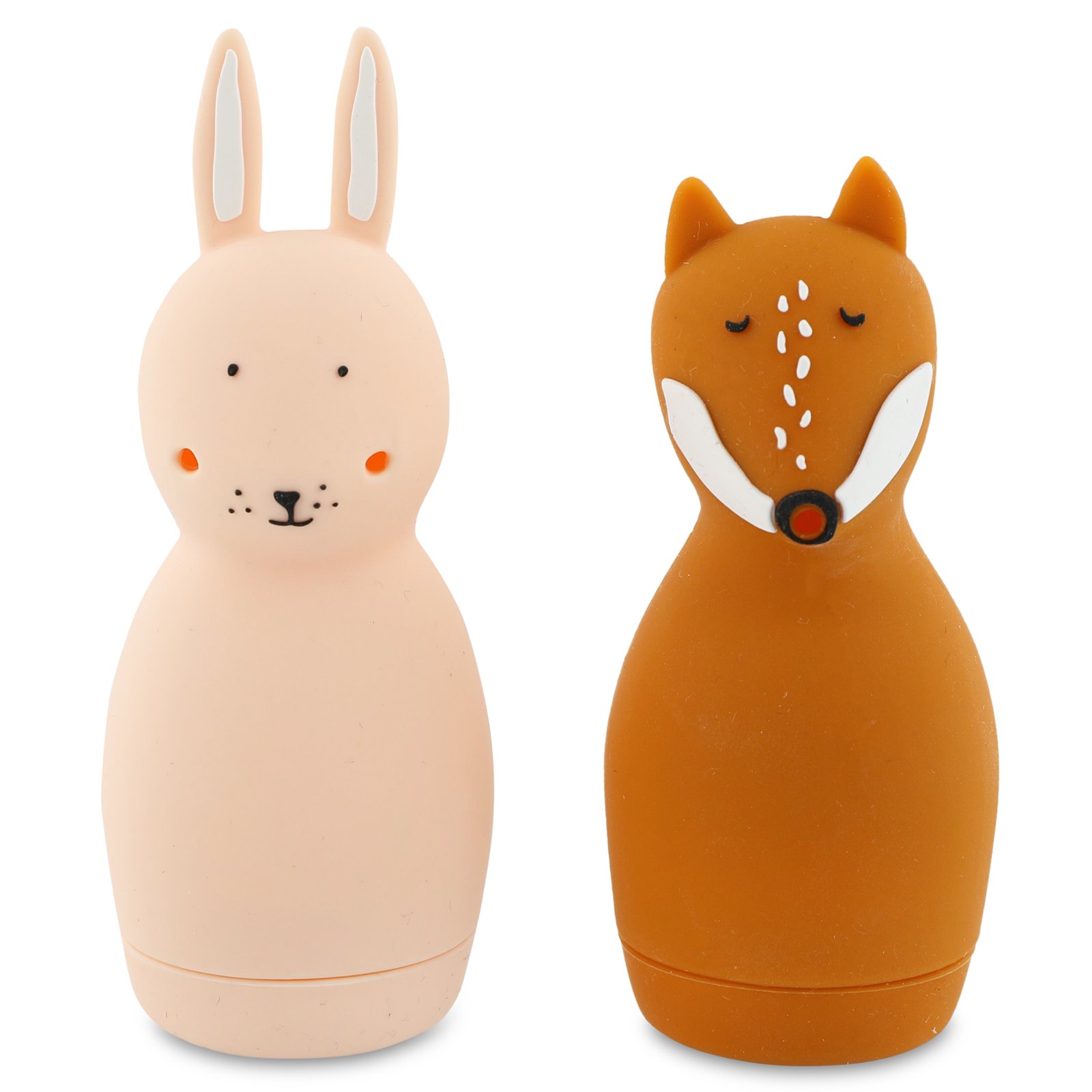 Bath toy squeezy animals – Mrs. Rabbit & Mr. Fox