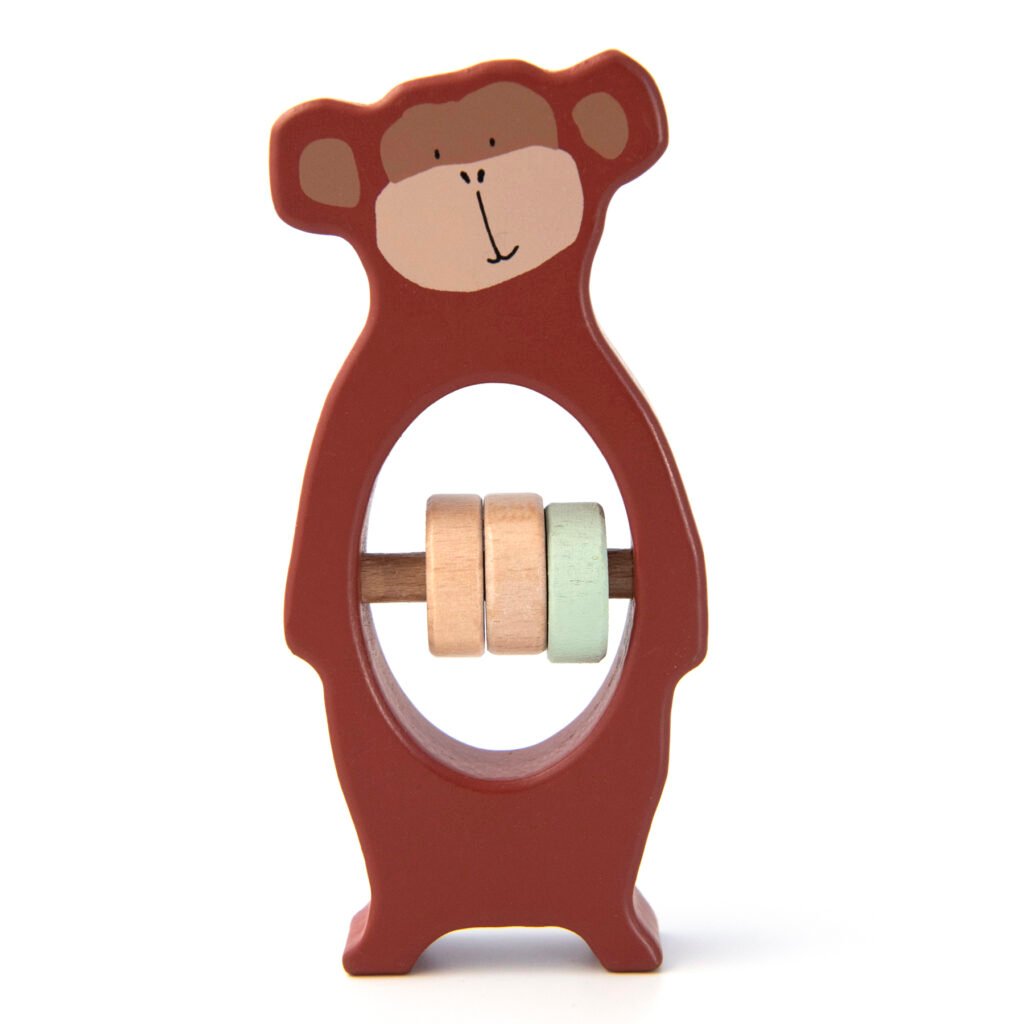 Wooden Rattle - Mr. Monkey