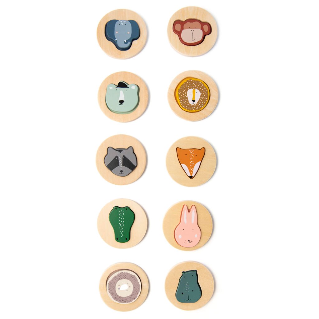Wooden matching game