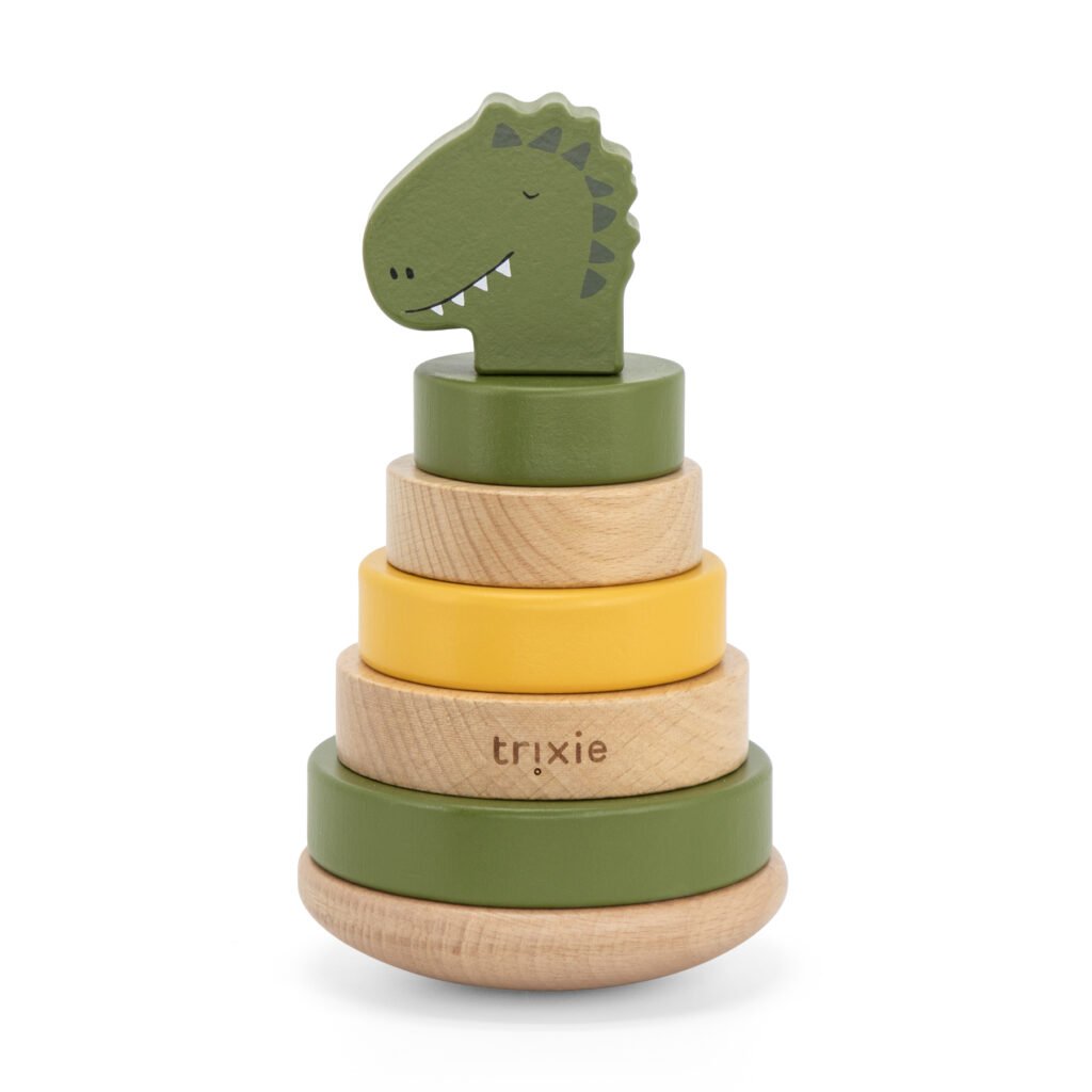 Wooden Stacking Toy - Mr. Dino