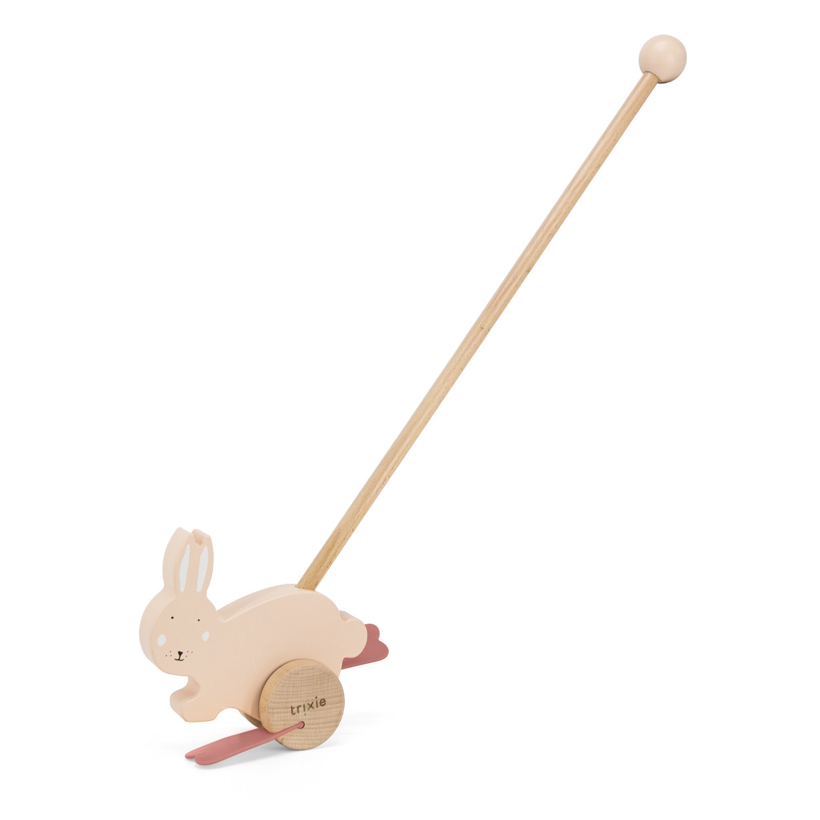Wooden push along toy – Mrs. Rabbit