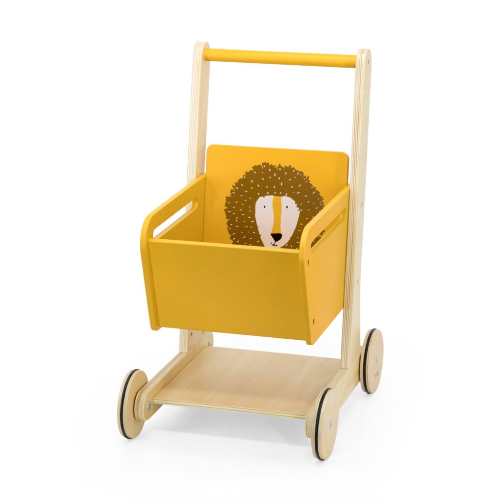 Wooden shopping cart - Mr. Lion