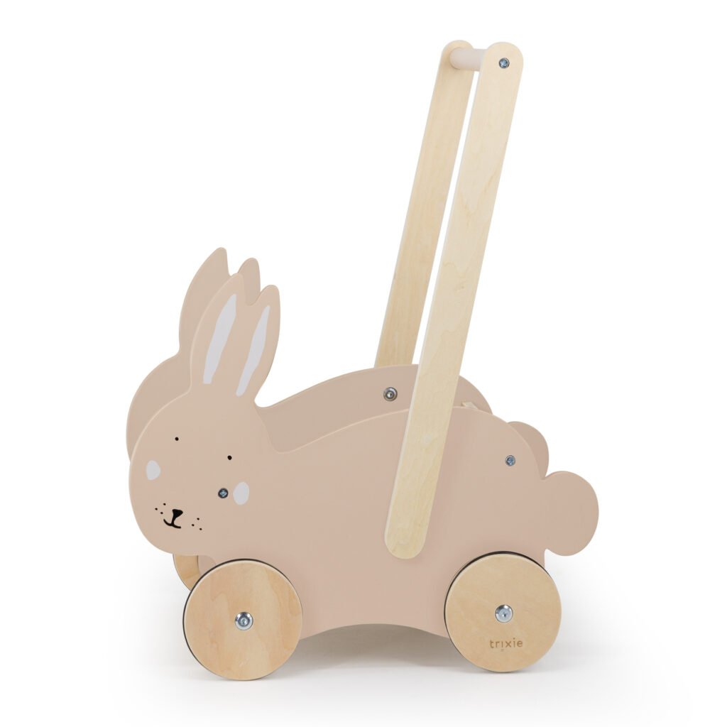 Wooden push along cart - Mrs. Rabbit (NOT a walker)