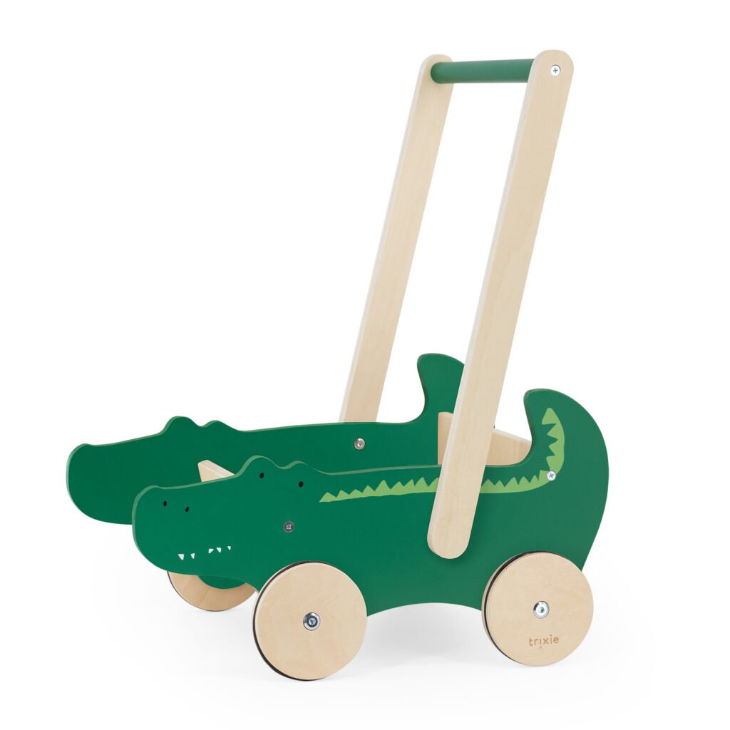 Wooden push along cart - Mr. Crocodile (NOT a walker)