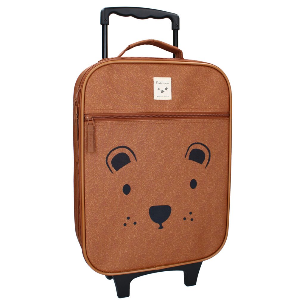Trolley suitcase Kidzroom Brown Bear