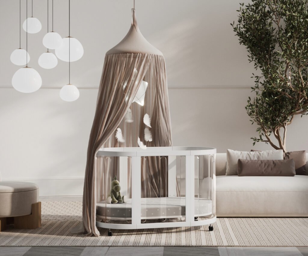 Kaylula Sova Cot Clear - White