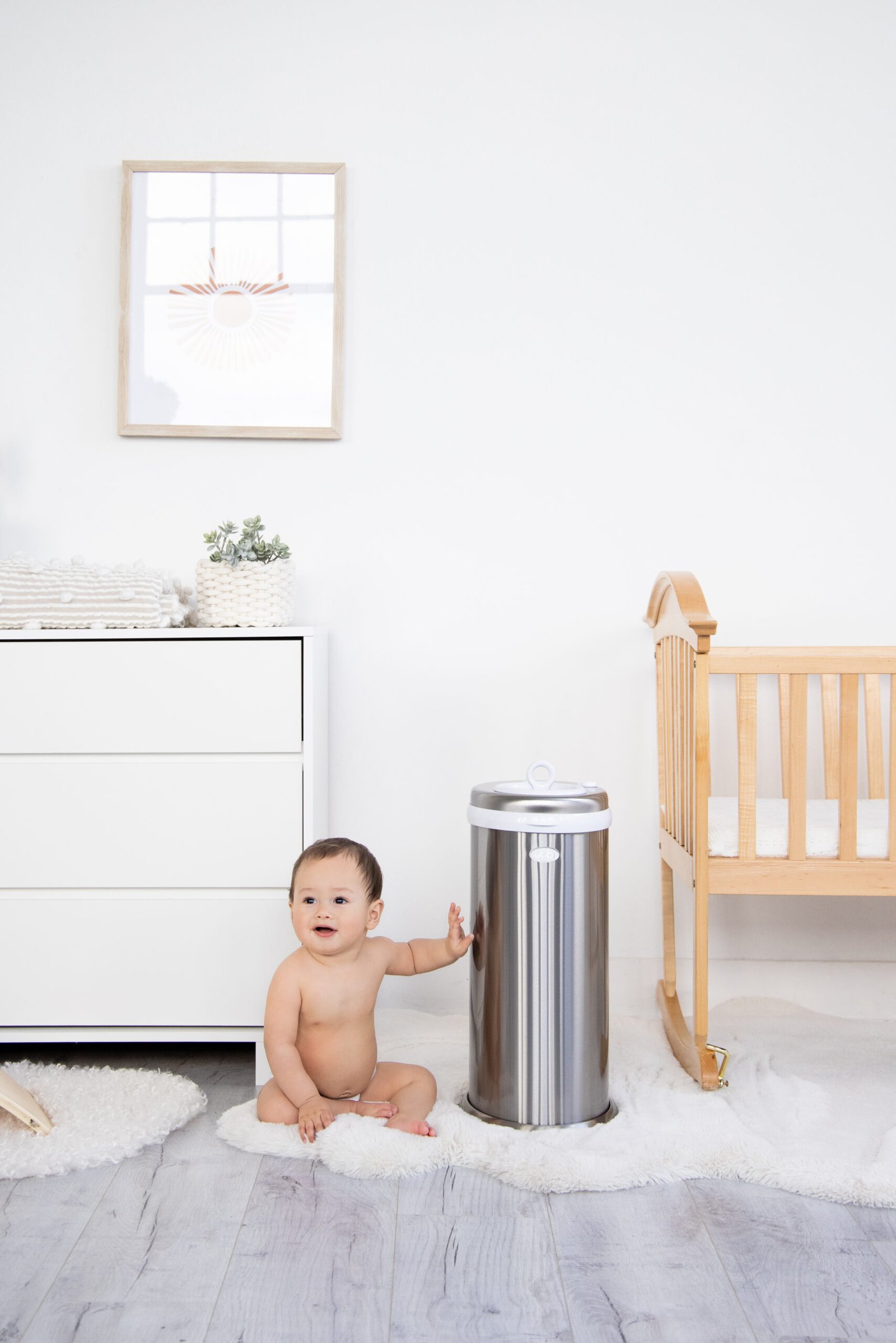 Ubbi – Diaper Pail Silver