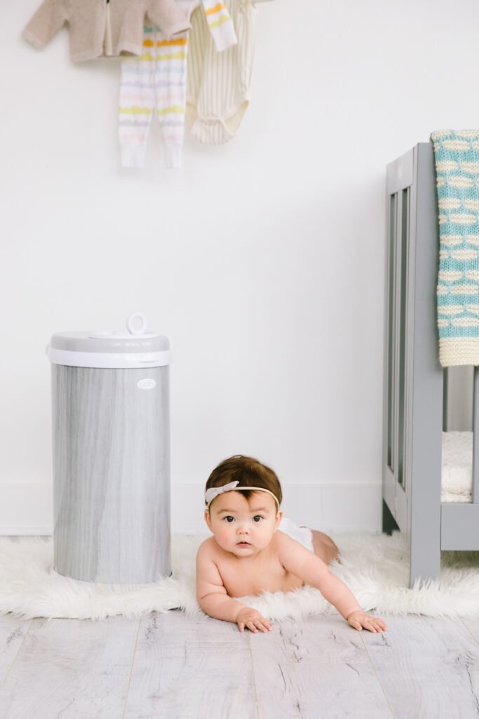 Ubbi - Diaper Pail Wood Grain