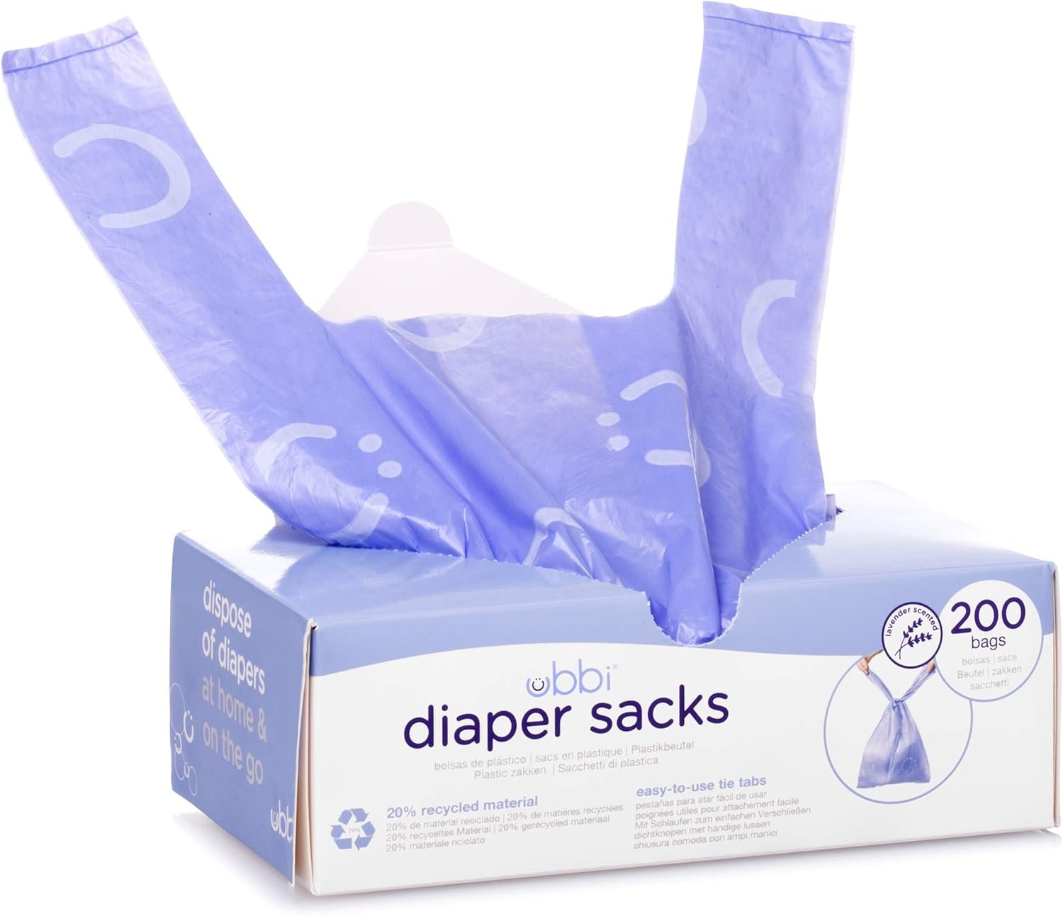 Ubbi – Diaper Sacks – 200 counts Periwinkle