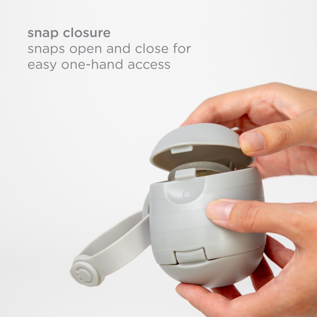 Ubbi - OTG Pacifier Holder Gray