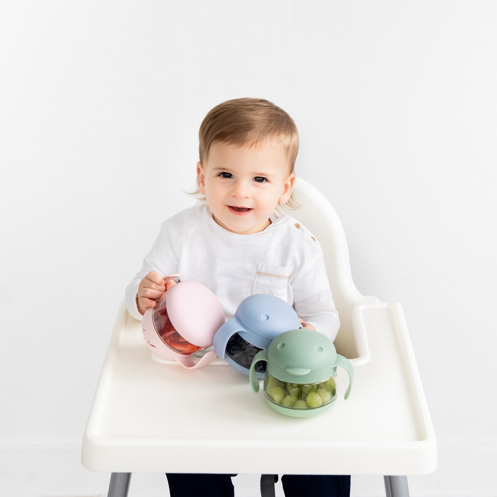 Ubbi – Tweat Snack Container Twin Pack Sage & Pink