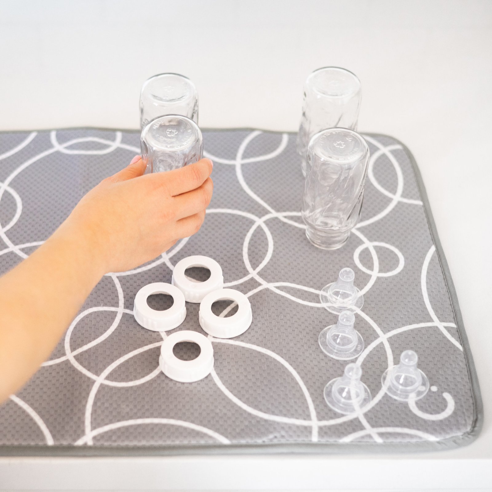 Ubbi – Microfiber Drying Mat – Gray 2-pack