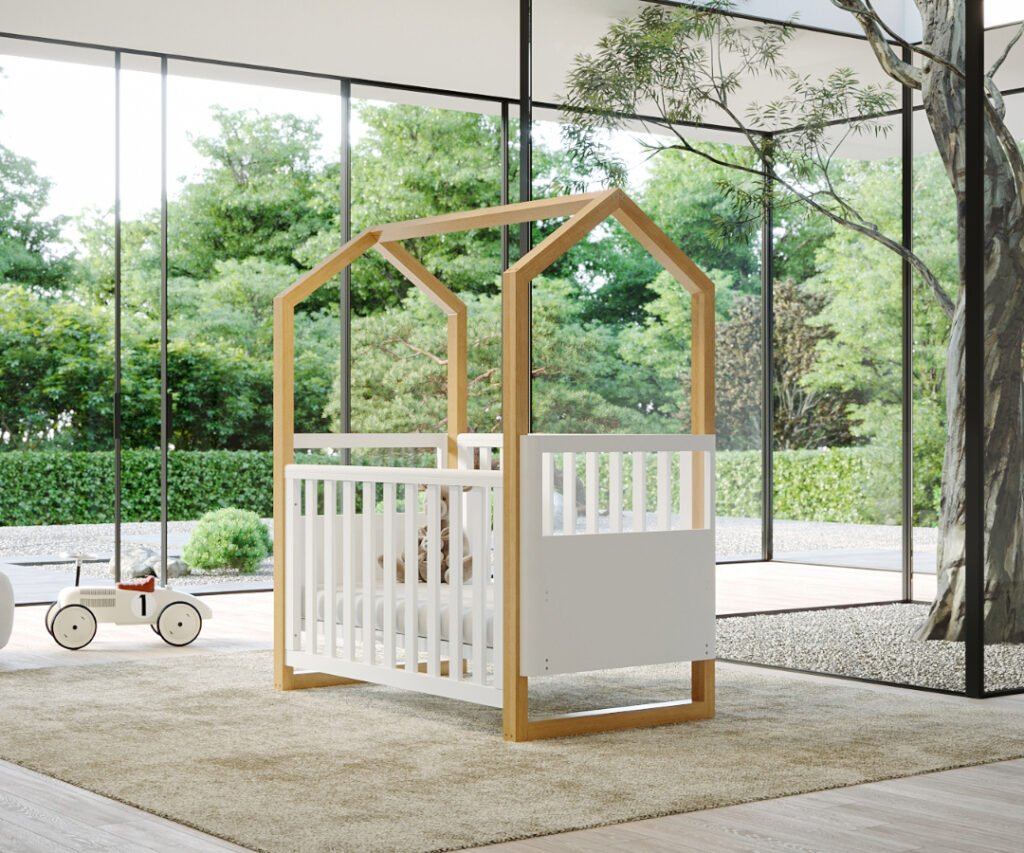 Kaylula Mila Cot - Beech/White