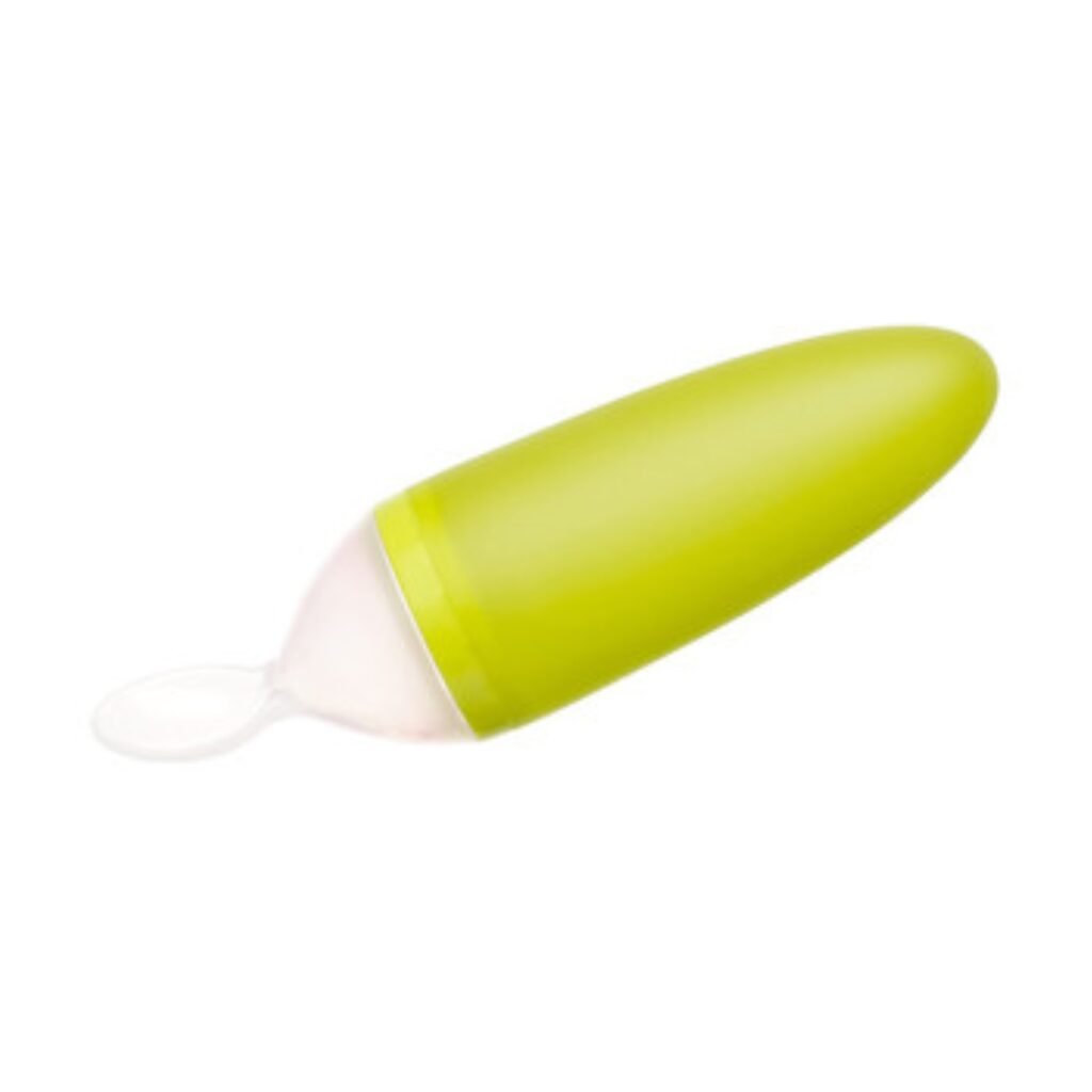 Boon -Squirt Silicone Baby Food Dispensing Spoon,Green