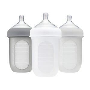Boon -NURSH 8oz Bottle 3pk - Gray Multi