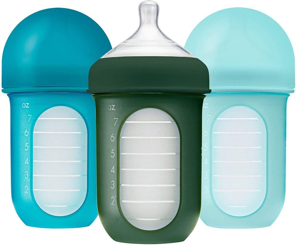 Boon -NURSH 8oz Bottle 3pk - Blue Multi