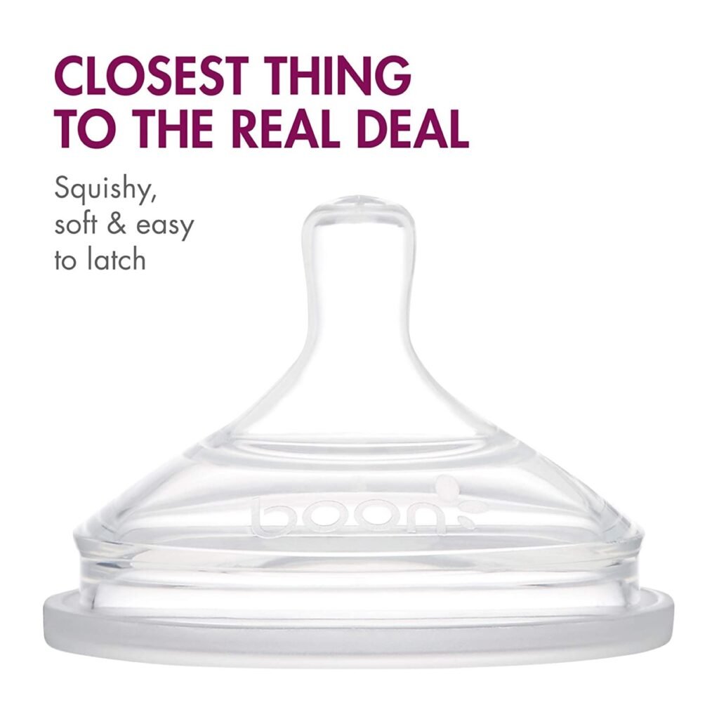 Boon -NURSH Nipples - 3pk Slow- 0 Months+