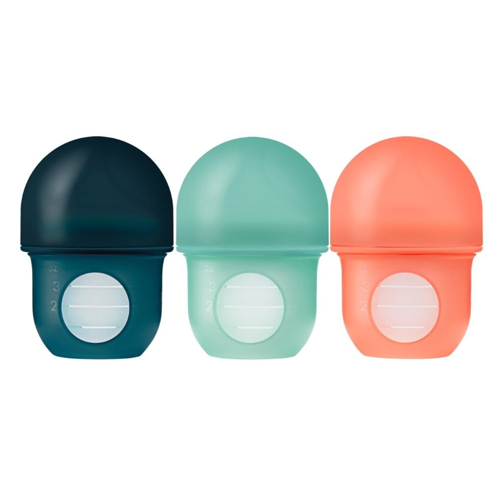 Boon -NURSH 4oz Bottle 3pk - Monochrome