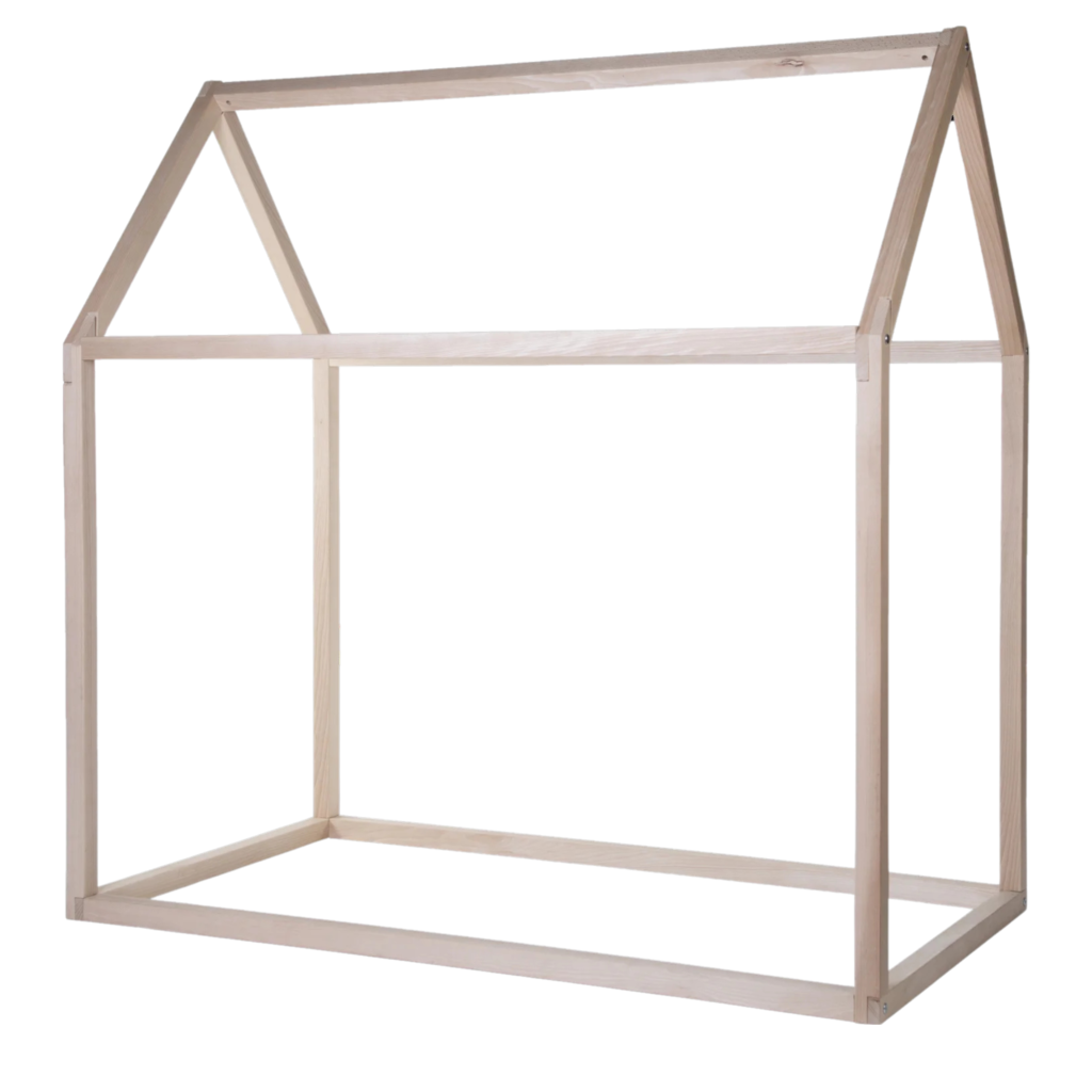 House Bed Frame 90x200cm Natural