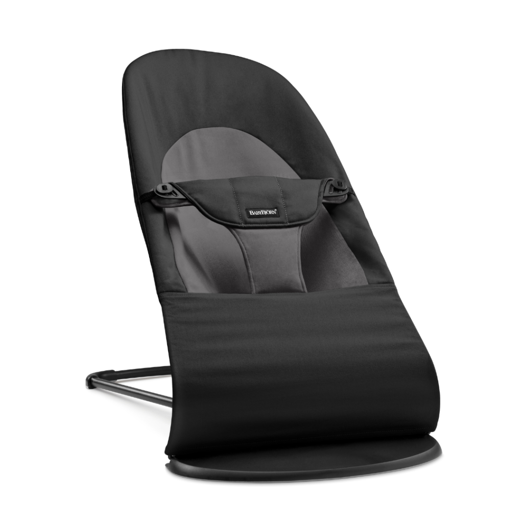 BabyBjörn Bouncer Balance Soft, Woven, Black/Dark grey