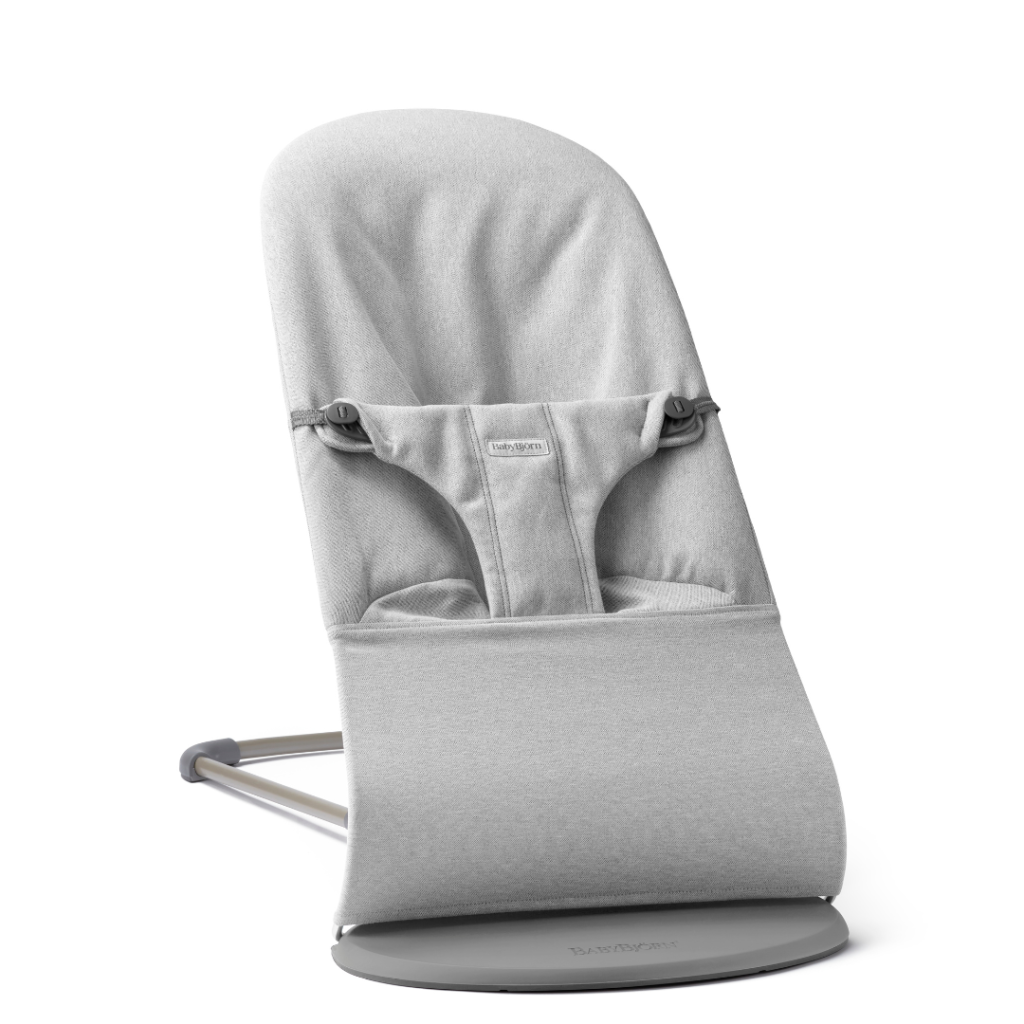BabyBjörn Bouncer Bliss, Woven, Light grey mélange