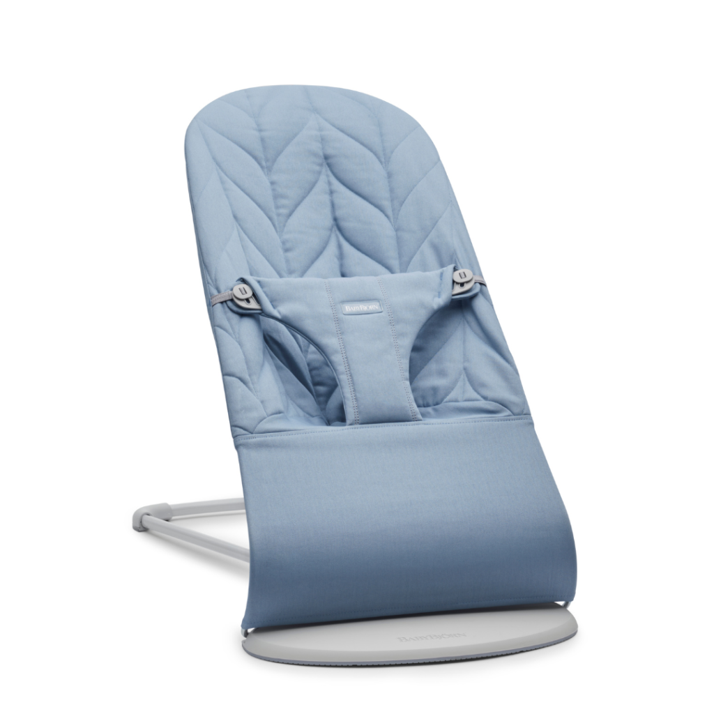 BabyBjörn Bouncer Bliss,  Woven, Petal Quilt, Blue