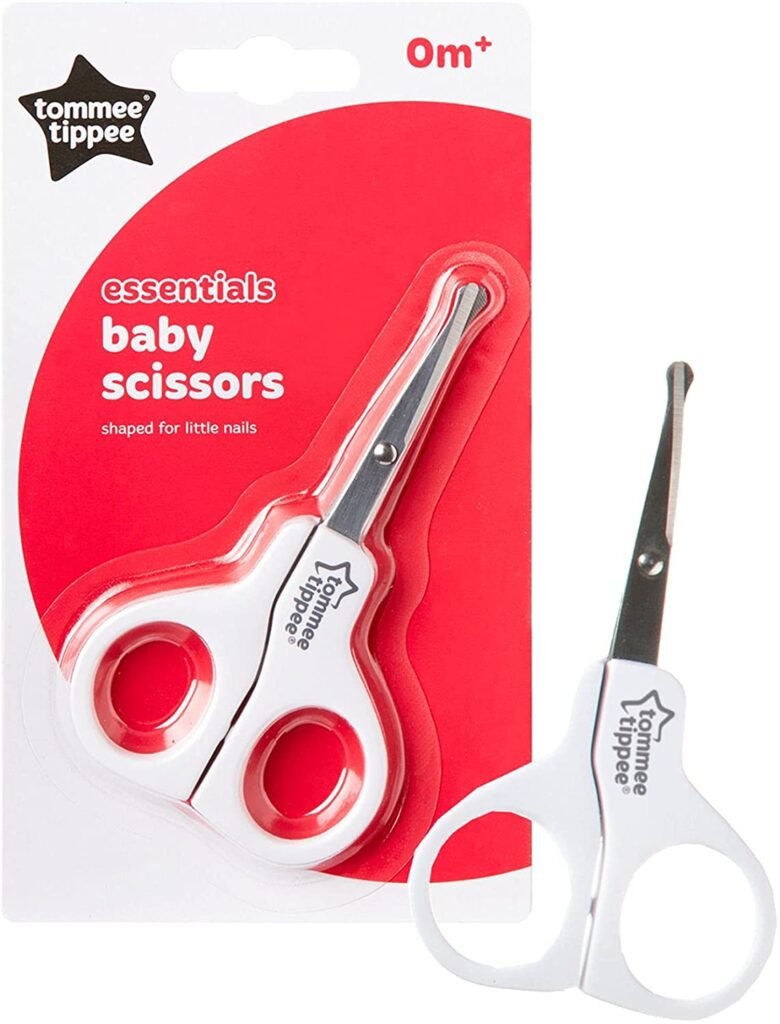 Tommee Tippee Essentials Baby Nail Scissors, Pack of 1- White