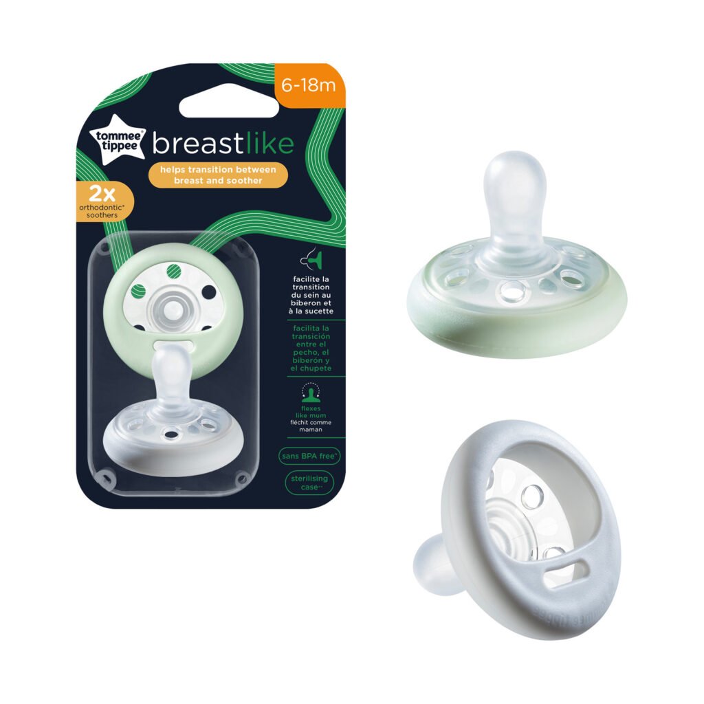 Tommee Tippee Closer To Nature Breast Like Soother, Pack of 2, (6-18 months)
